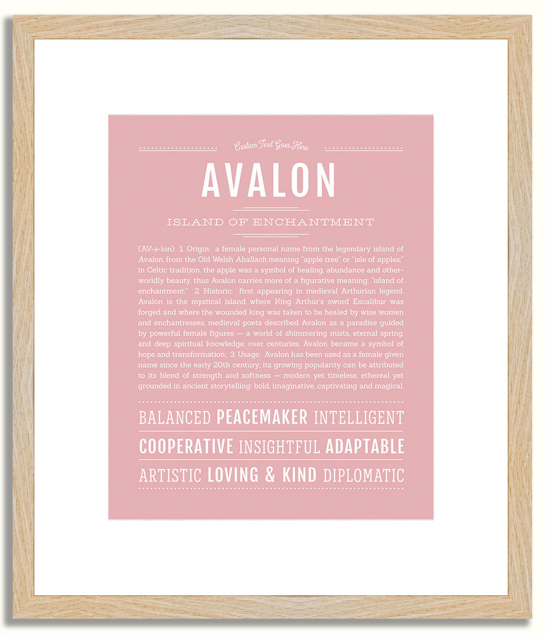 Avalon | Name Art Print