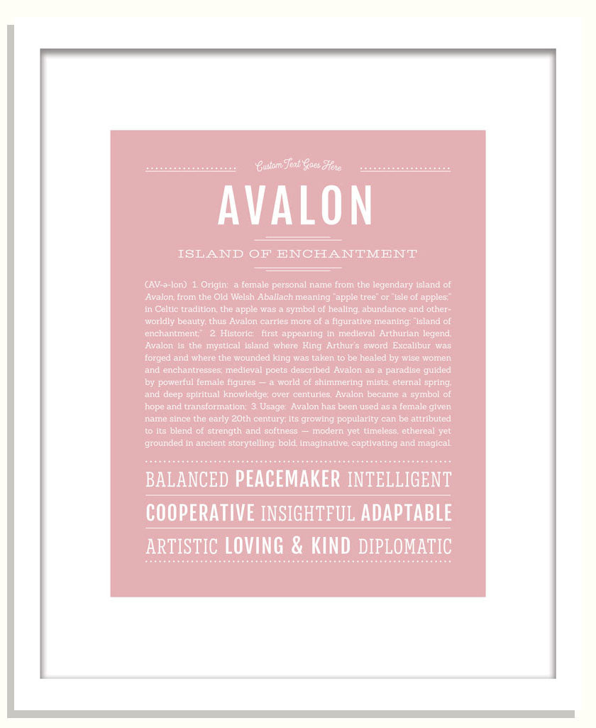Frame Options | Dusty Rose | Black Frame, Matted