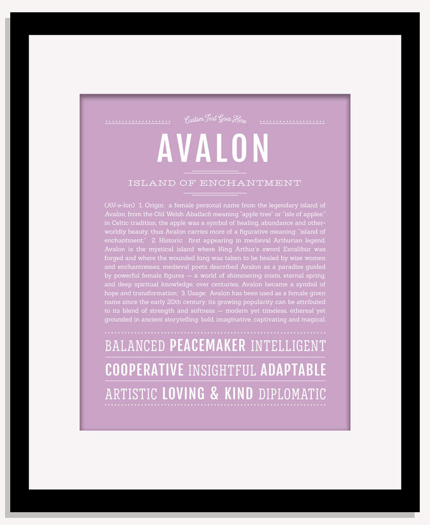 Frame Options | Lilac | Maple Frame, Matted