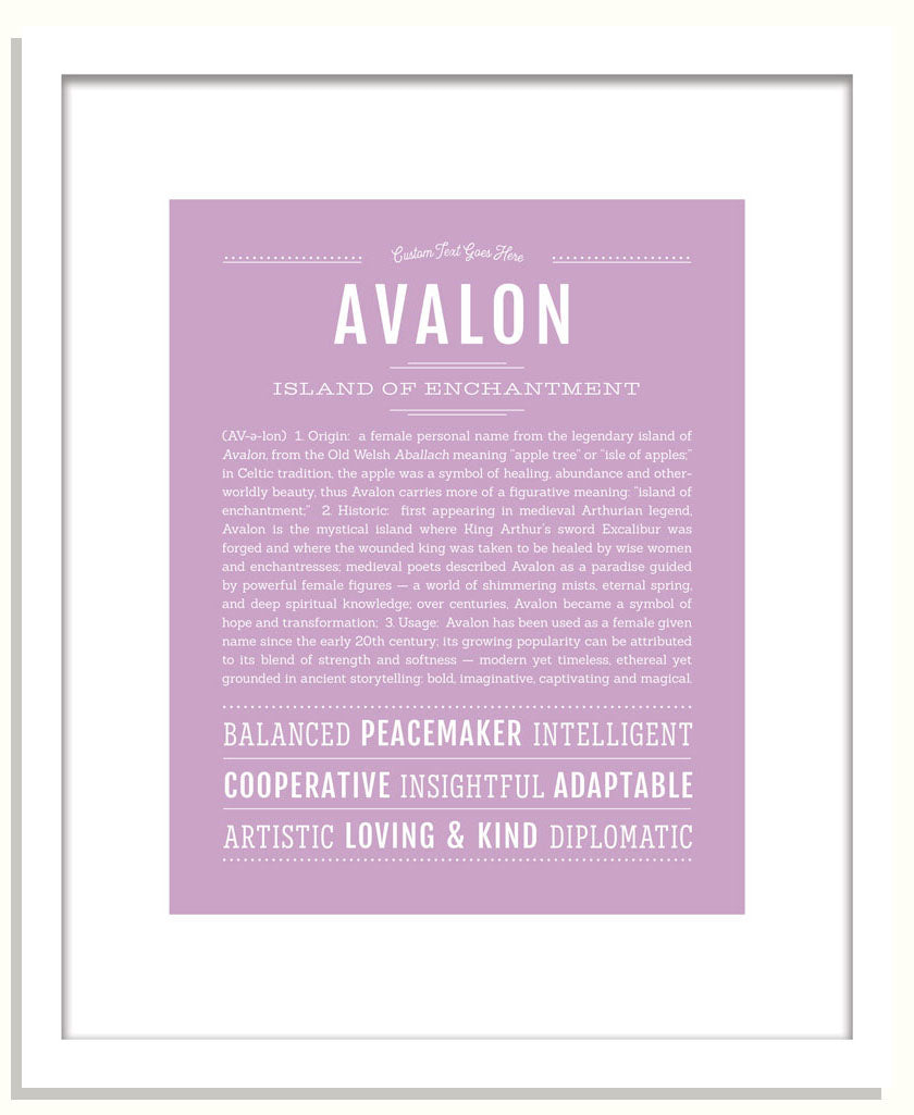 Frame Options | Lilac | Black Frame, Matted