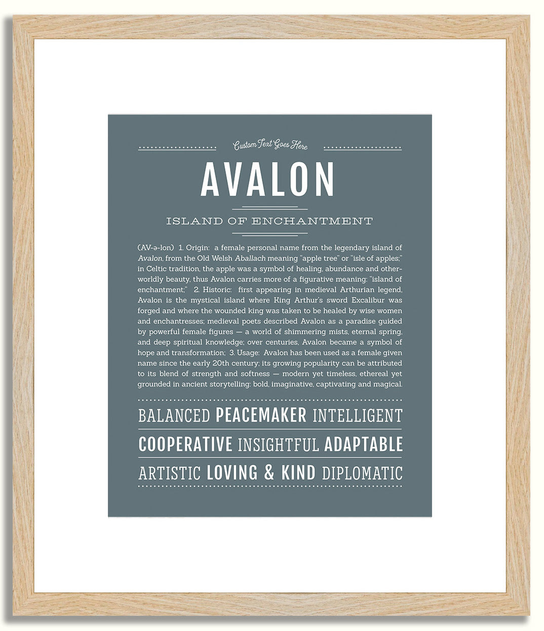 Avalon | Name Art Print