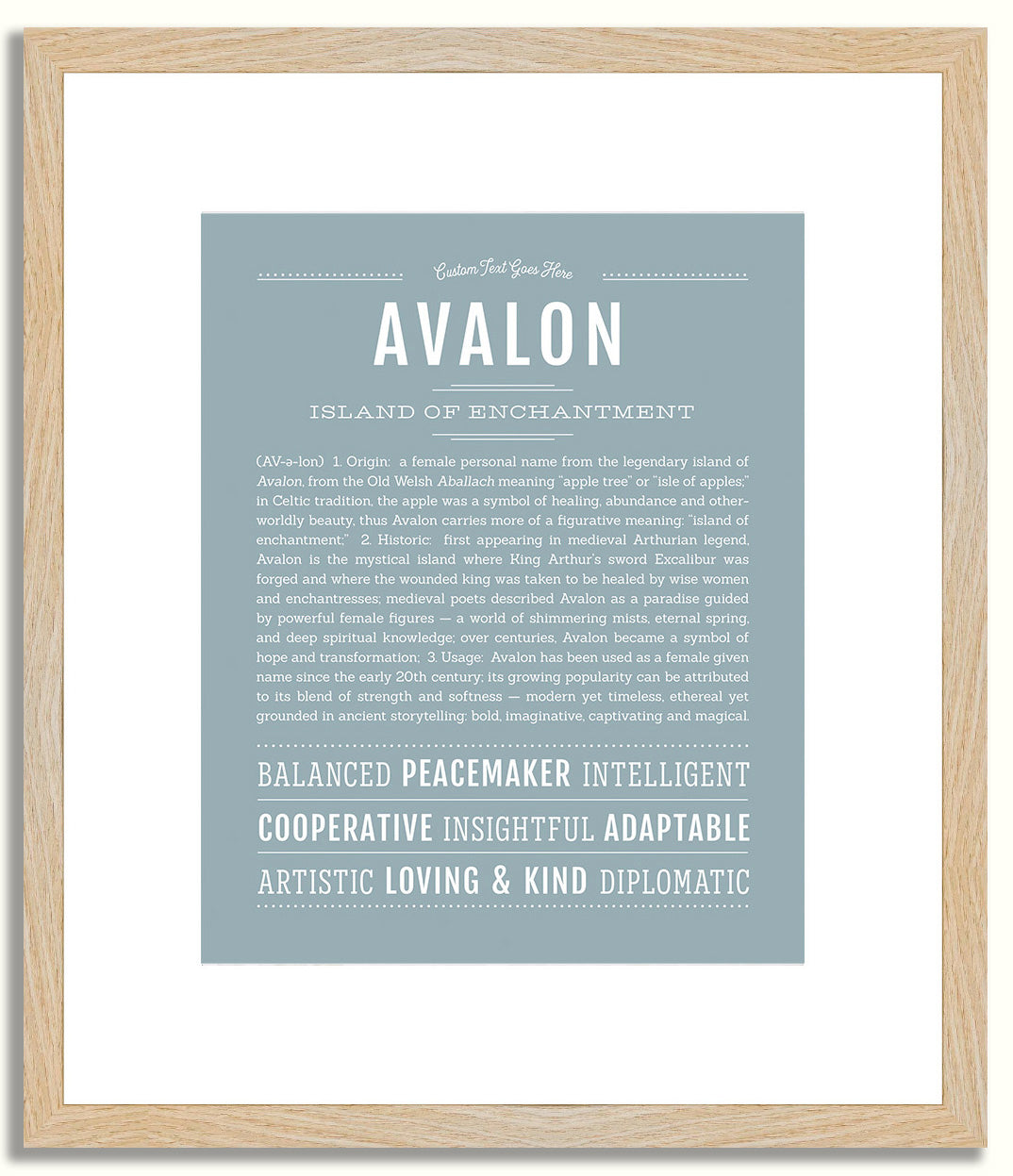Avalon | Name Art Print