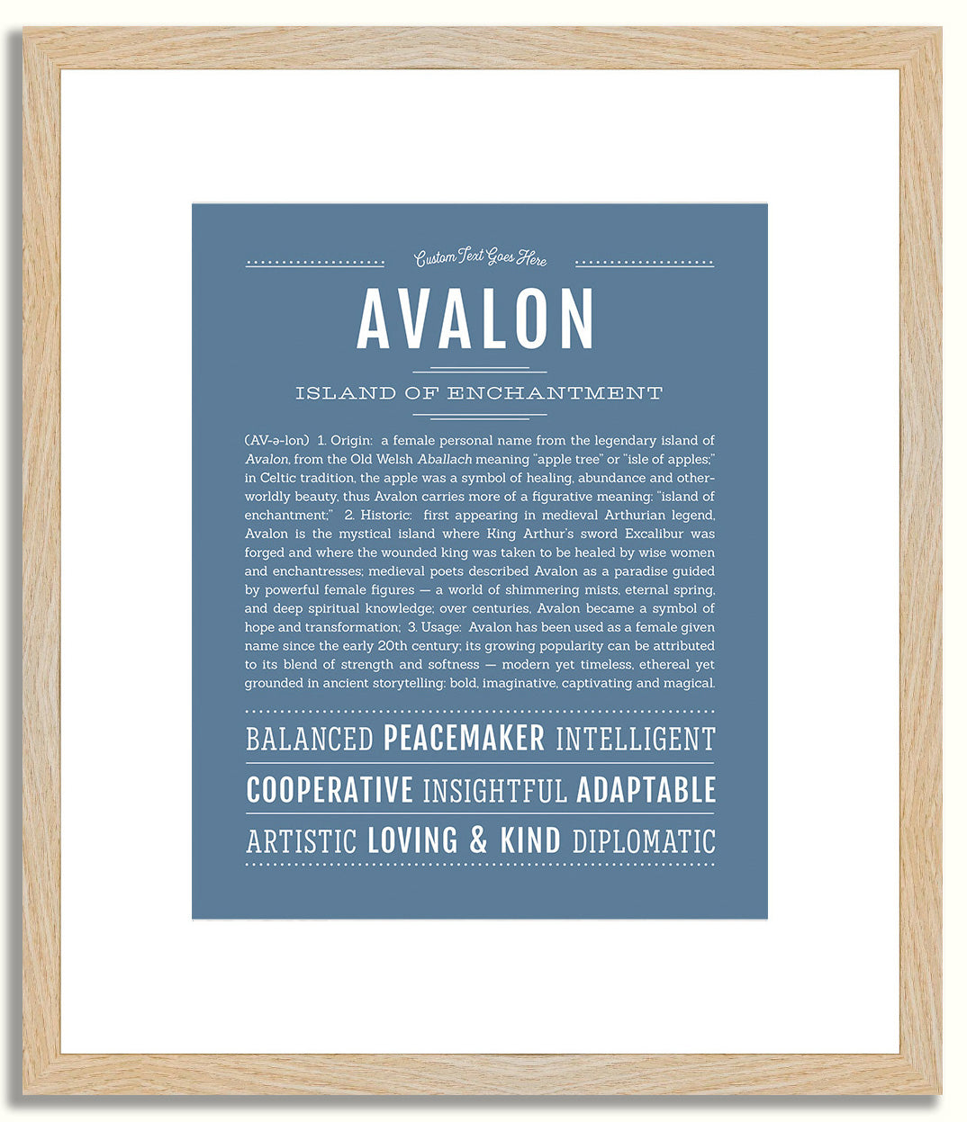 Avalon | Name Art Print