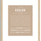 Avalon | Name Art Print