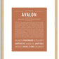 Avalon | Name Art Print