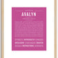 Avalyn | Name Art Print