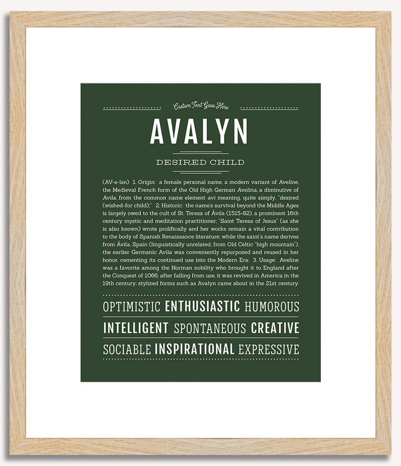 Avalyn | Name Art Print