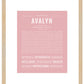 Avalyn | Name Art Print