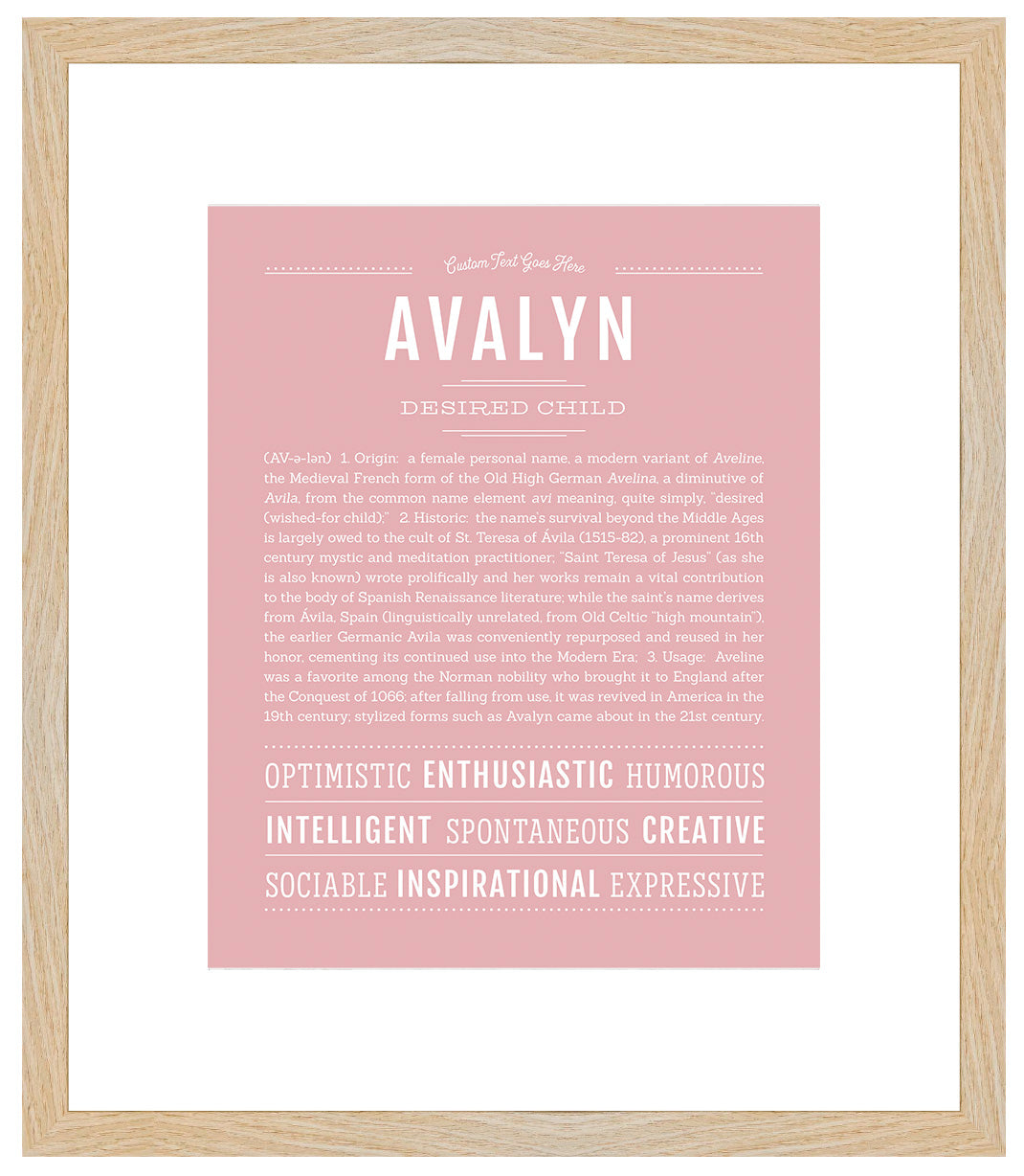 Avalyn | Name Art Print