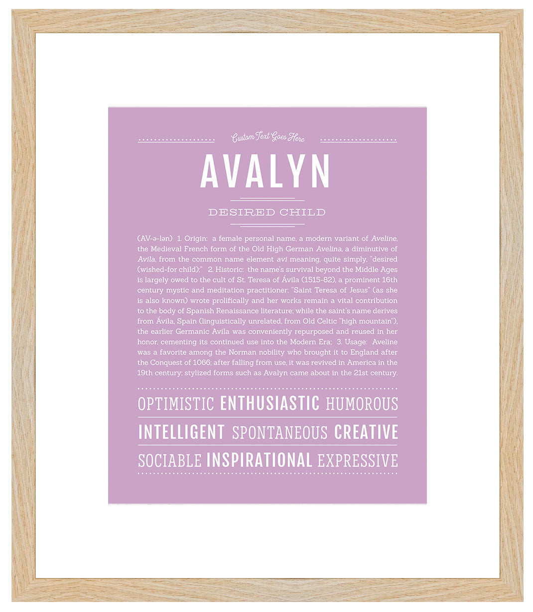 Avalyn | Name Art Print