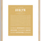 Avalyn | Name Art Print