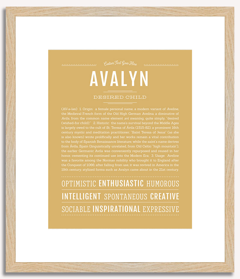 Avalyn | Name Art Print