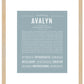 Avalyn | Name Art Print