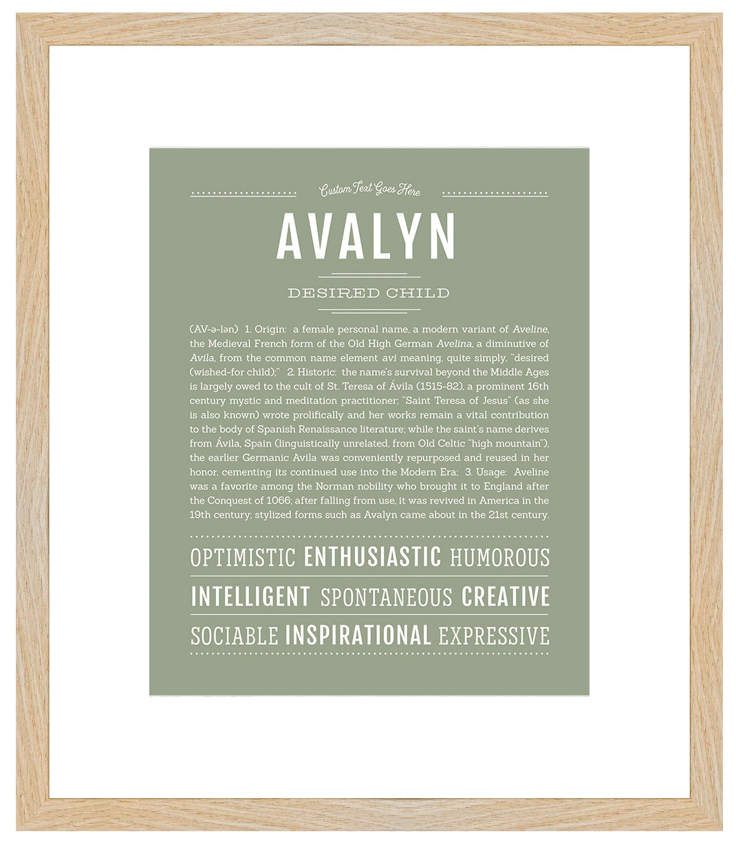 Avalyn | Name Art Print