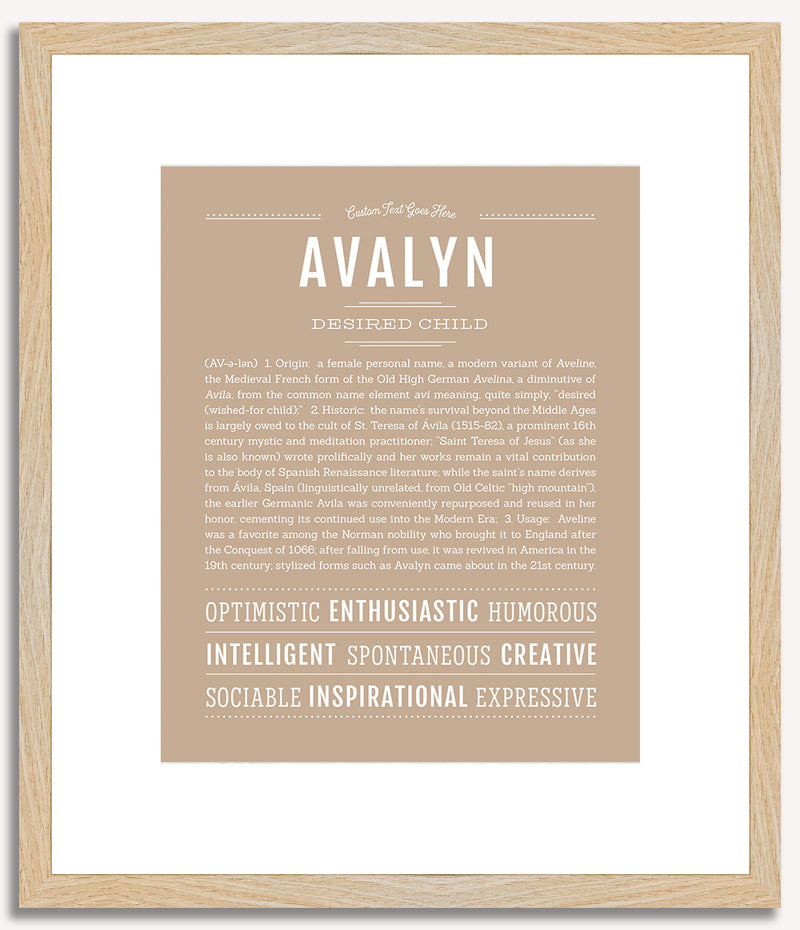 Avalyn | Name Art Print