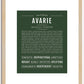 Avarie | Name Art Print