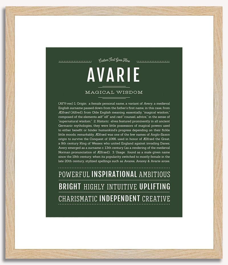 Avarie | Name Art Print