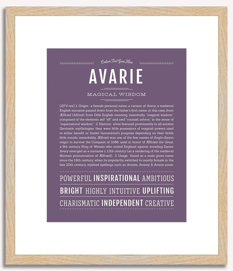 Avarie | Name Art Print