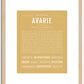 Avarie | Name Art Print