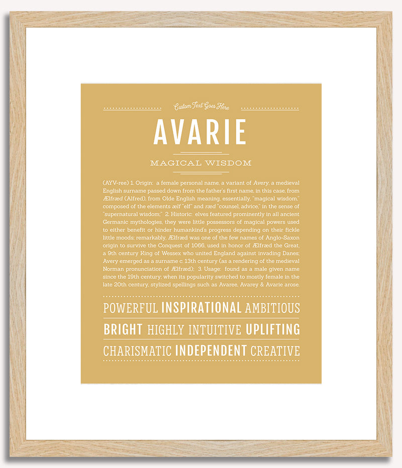 Avarie | Name Art Print