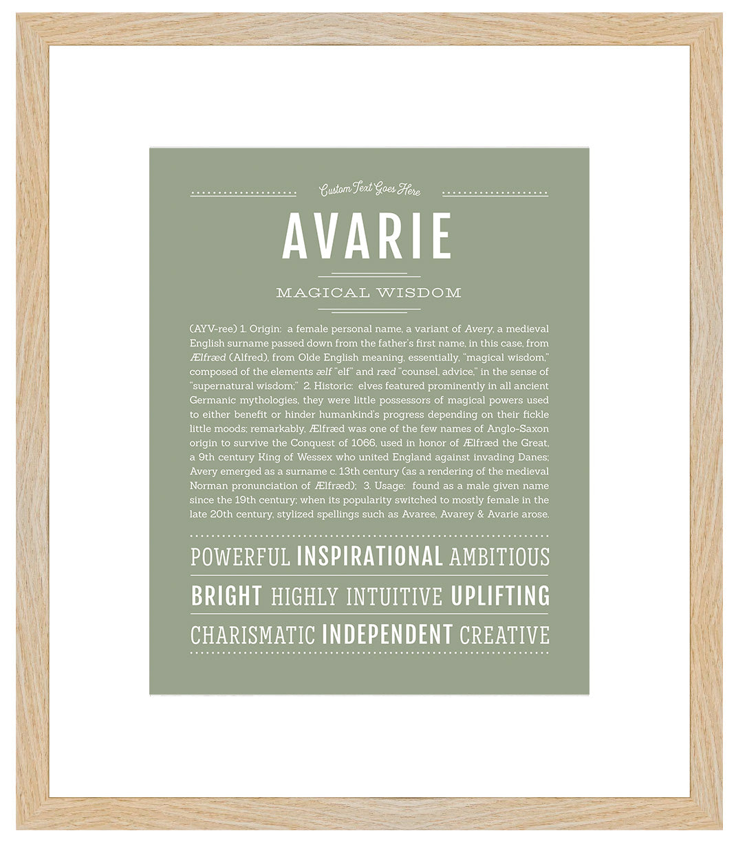 Avarie | Name Art Print