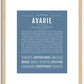 Avarie | Name Art Print