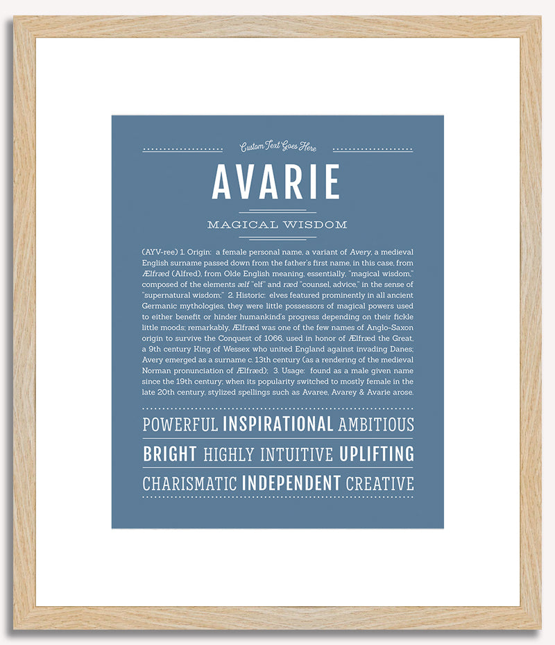 Avarie | Name Art Print