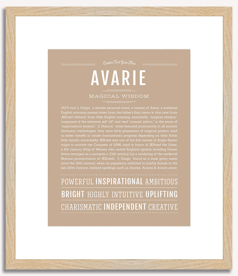 Avarie | Name Art Print