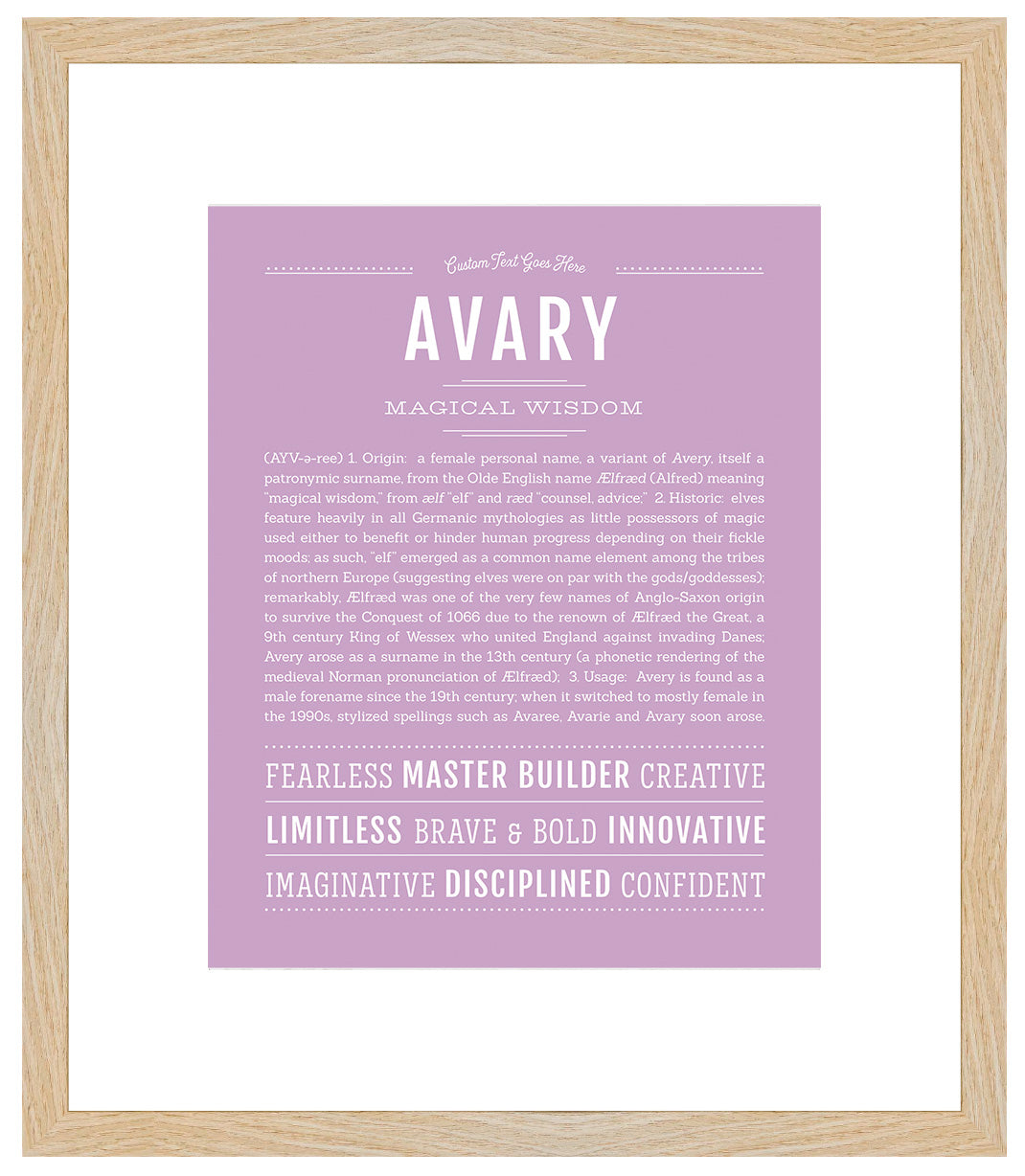 Avary | Name Art Print