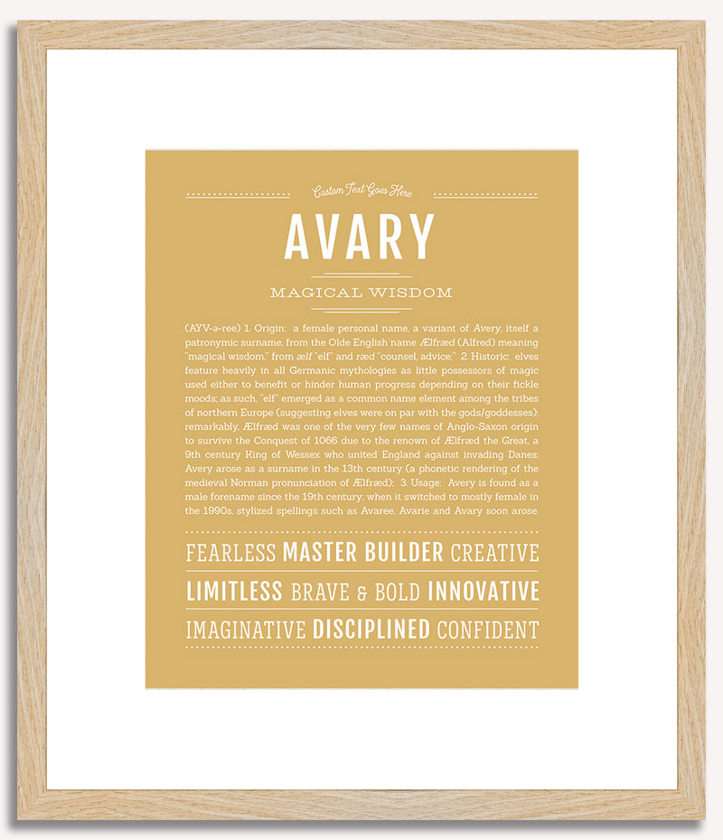 Avary | Name Art Print