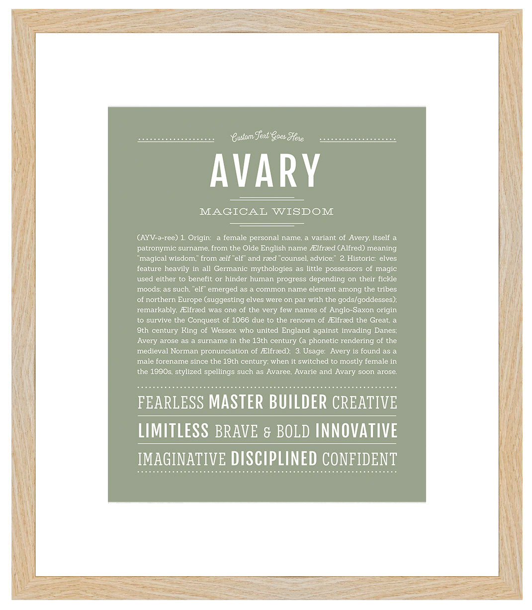 Avary | Name Art Print