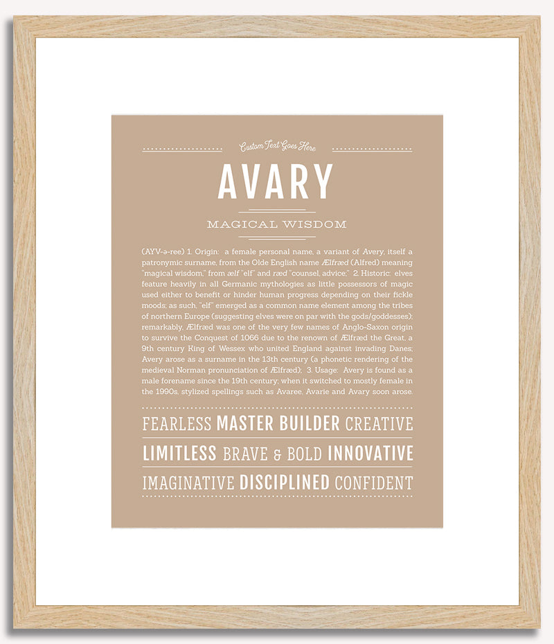 Avary | Name Art Print