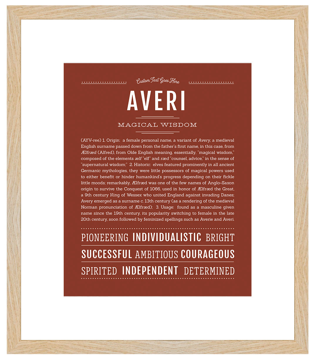 Averi | Name Art Print