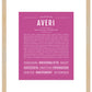 Averi | Name Art Print