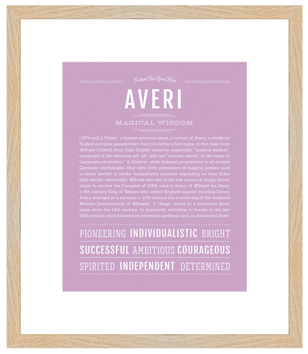 Averi | Name Art Print