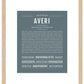 Averi | Name Art Print