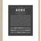 Averie | Name Art Print