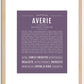 Averie | Name Art Print