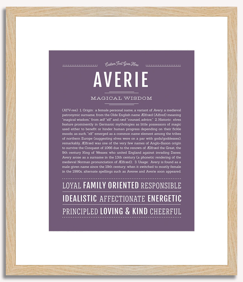 Averie | Name Art Print