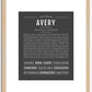 Avery (male) | Name Art Print