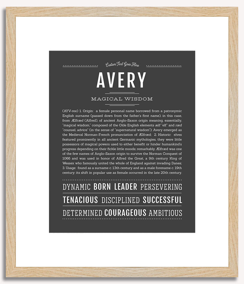 Avery (male) | Name Art Print