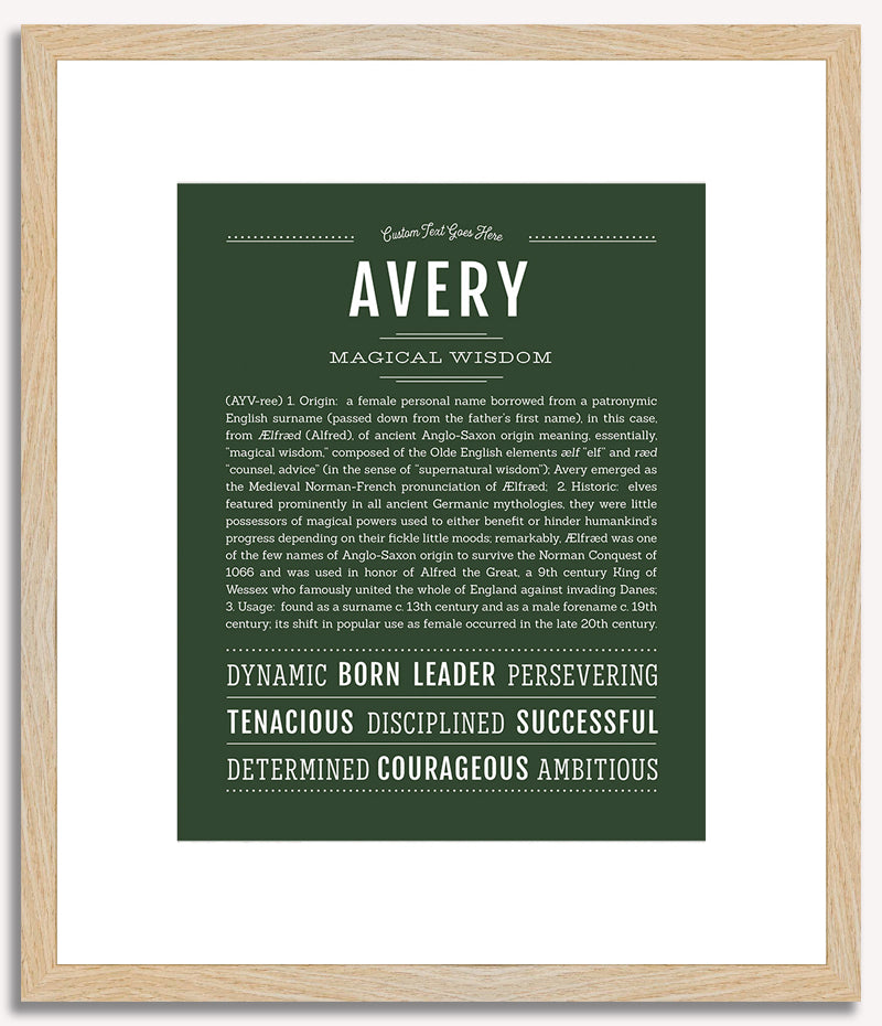 Avery (female) | Name Art Print