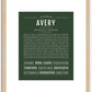 Avery (male) | Name Art Print