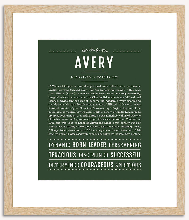 Avery (male) | Name Art Print