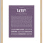 Avery (female) | Name Art Print