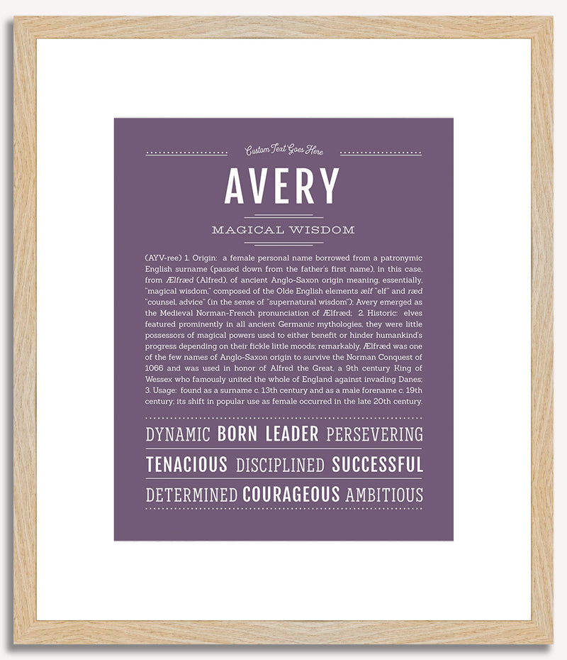 Avery (female) | Name Art Print