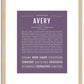 Avery (male) | Name Art Print