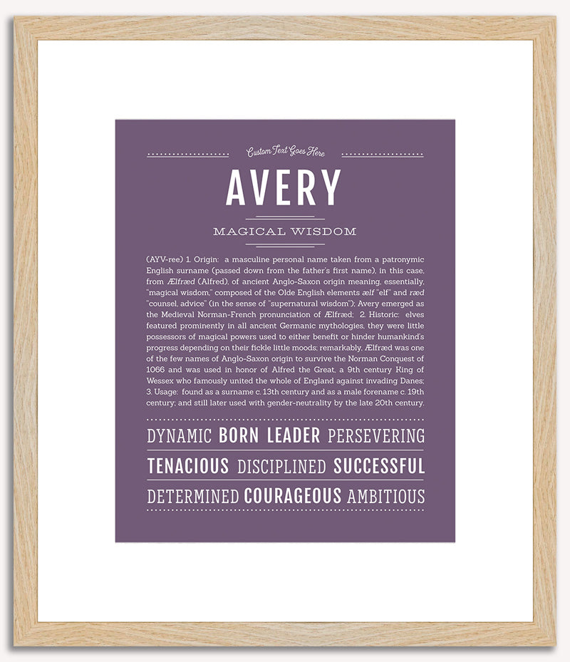 Avery (female) | Name Art Print