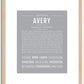 Avery (female) | Name Art Print