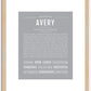 Avery (male) | Name Art Print